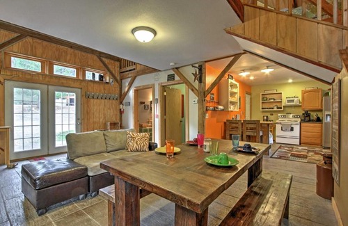 Winona House | Renovated Winona Barn with 2 Decks on 80-Acre Lot!