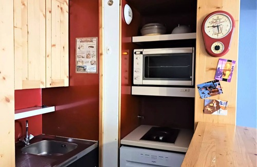 Arc-2000 Apartment | Residence Hotel Aiguille Rouge - Charming studio for 4 people in Arc 2000 ski to the feet, in the center resort, at the foot of the shops and close to bowling and the