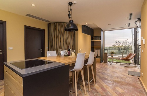 Buje Villa | Residence Monte near Umag for 8+2 people with heated infinity pool, spa & play room