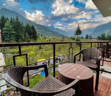 Hisar Hotel | Resort Apple Flower by Rohtang Family Hotels- Balcony & Mountain View, Near Mall Road, Personal Parking