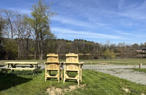 Lillington House | River-Front Wagon Glamping- The Dogwood