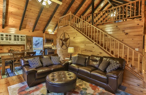 Ellijay Cabin | Riverside Elegance: Twin Luxury Lodges in Ellijay – Symphony of Nature & Comfort