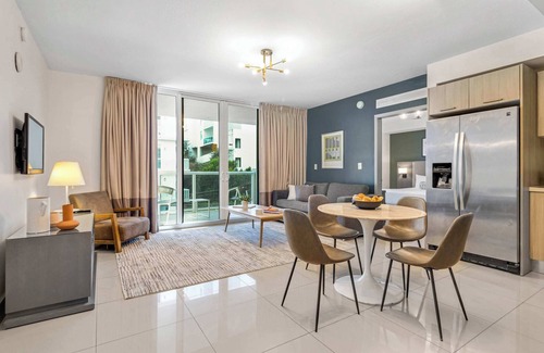 Brickell House | Roami at Habitat Brickell | Pool | Balcony | 2 Bed