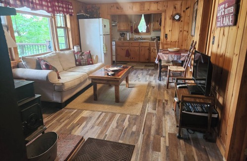 Burdett Cabin | Romantic getaway or family/friend vacation with private beach!