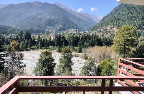 Vashist Cottage | Room in Manali with mountain and river view front Balcony-8