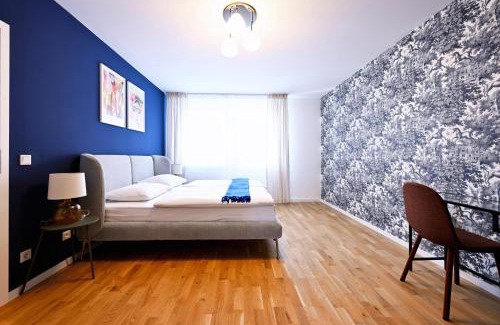 Fuerth Apartment | Rosengarten Apartments Fürth, Moderne Serviced Apartments in Citylage, ganze Ferienwohnung 50 m2, nahe Nürnberg, Metro, Sauna