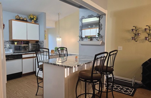 Canton Condo | Ruby's private 2-bedroom home with parking. Recently renovated with flooring.