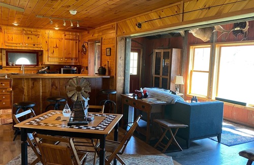 Dansville Cabin | Rustic Log Cabin with Pond and Breathtaking View
