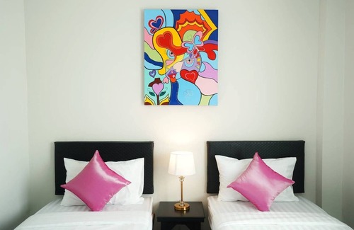 Sanambin Hotel | Sabai Twin Bed with ABF near Don Muang Airport