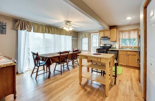 Paddock Lake Cottage | Salem Vacation Home w/Dock: Steps to Paddock Lake