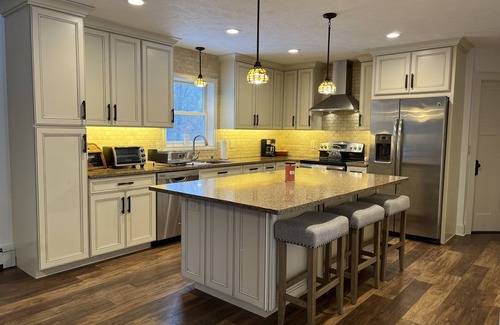 Stroudsburg House | Salt Water Pool-7 Person Hot tub- Open Concept 4Bd-2ba Home-Game Rm & 2 Firepits
