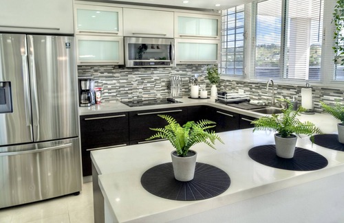 Rincon House | Samayian is a Modern Haus Outdoor Terrace with a Pool, Cayey.