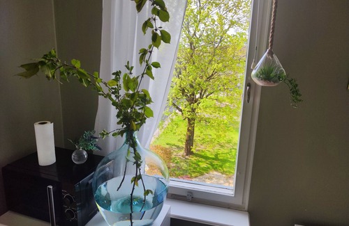 Orebro Apartment | Scandi-Modern Getaway Near park