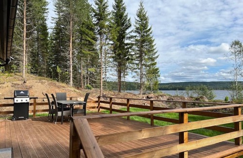 Kongsvinger Cabin | Scandinavian forest view by the water with no neighbors.