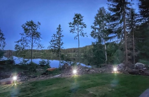 Kongsvinger Cabin | Scandinavian forest view by the water with no neighbors.