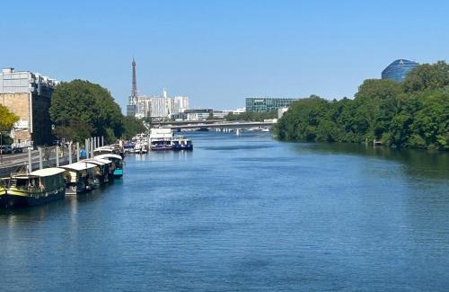 Republique–Point-du-Jour Apartment | SCENERY - Eiffel Tower Seine View Paris 360 rooftop 3 Rooms Chic