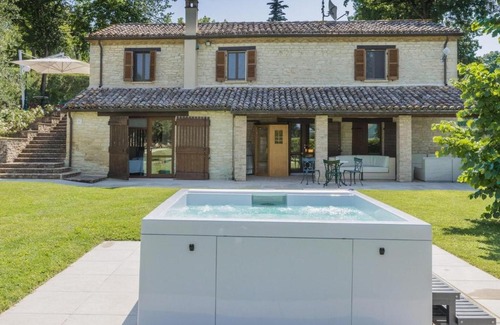 SantʼIppolito Villa | Scenic villa with heated pool