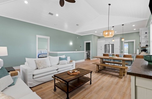 Lower Grand Lagoon House | Seaside Escape Walk to Beach Private Pool + Hot Tub