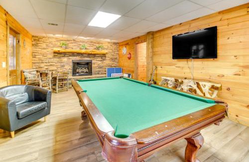 Cherry Log House | Secluded Cherry Log Cabin with Hot Tub and Swings!