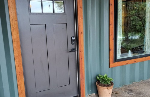 Chickasha Cottage | Secluded Container home In the country. Hot tub. Fire pit. Retreat