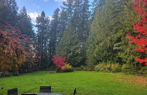 Bainbridge Island House | Secluded large family home on Beautiful Bainbridge Island, town and trails close
