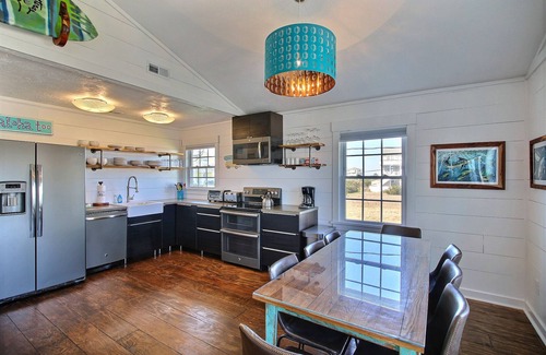 Rodanthe House | Semi Oceanfront Lot, 3rd house back, 2 king beds & bunk bed, Ocean & Sound Views