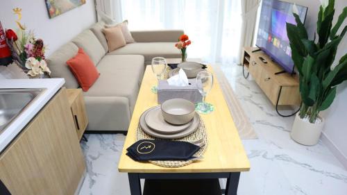 Masdar City Apartment | Serene 1BR Oasis 2 Retreat with Pool - Easy Airport Access & Near Masdar Park