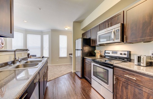 Alden Bridge Apartment | Serene Escape in the Pines near shopping, dining, entertainment, and businesses!