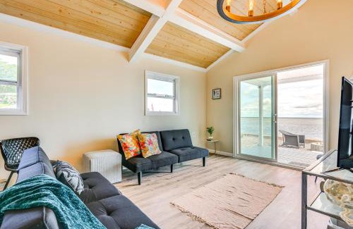 Standish Township House | Serene Lakefront Standish Home with Fire Pit and Grill