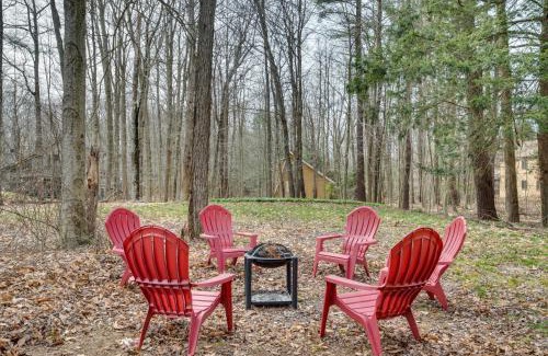 Pocono Pines House | Serenity Grove Game Room Fire Pit Dog Friend