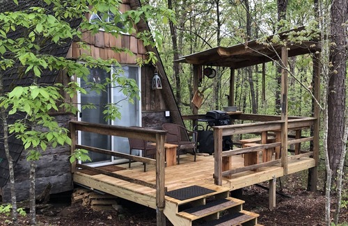 Muscadine Cabin | SHEKHINA nA tiny house in the woods. n40 acres. Total privacy. Weekend retreat.