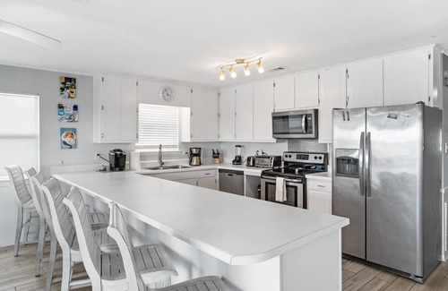 Gulf Shores House | Sit Back and Enjoy the View from the Bay Front Deck!