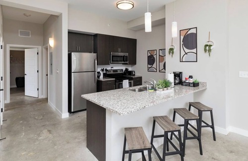 Downtown Des Moines Apartment | Skyline Serenity 2BR/2BA with Stunning City Views