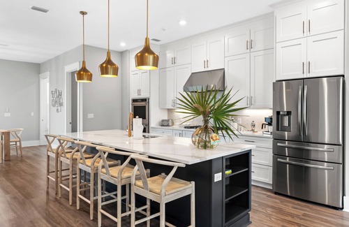 West Panama City Beach House | Sleeps 24 | 2 Homes, Walk to Beach, Free Golf Cart, Rooftop Decks, Pool Access