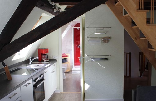 Neuendorf Apartment | Small loft in the attic - direct view of the Rhine