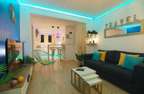 Lemasson Apartment | SMILE HÔME-Nid Panoramique VUE WOW ! SPAdéco - LoungeZEN - Terrasse ensoleillée - arrivée autonome - Netflix - emplacement idéal - Lumineux - rénové à neuf - Wifi Fibre -