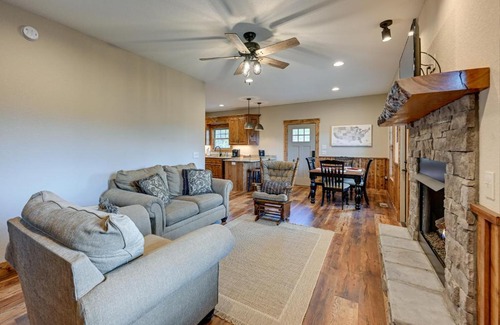 Andrews House | Smoky Mountain Cabin Rental Game Room, Fire Pit!
