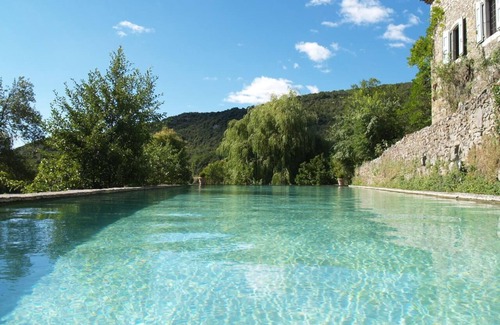 Monoblet House | South of France (Cévennes),a 16th Century hamlet surrounded by rolling countryside, property of 32ha crossed by a river, swimming pool, tennis