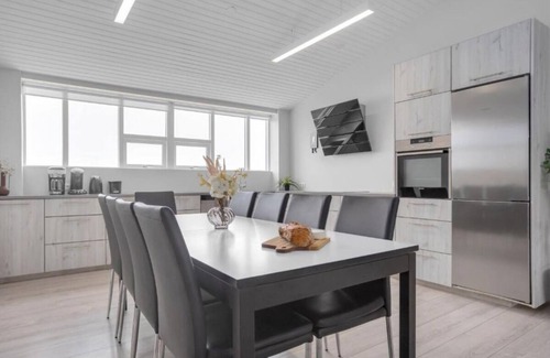 Hafnarfjordur Apartment | Spacious 4-BR Apt with Harbor Views & Balcony– Sleeps 10 Comfortably