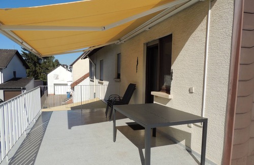 Weilerbach Apartment | Spacious apartment with a very large balcony and living room