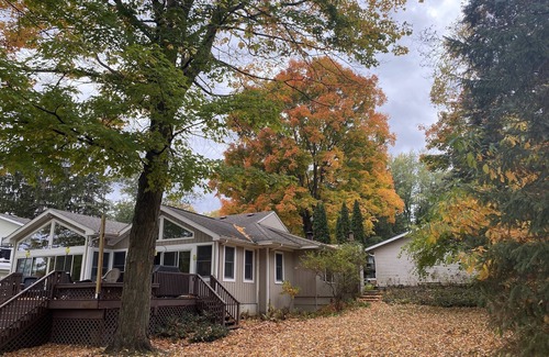 Paw Paw Lake House | Spacious, Family-Friendly Cottage with Stunning Channel View in Paw Paw Lake