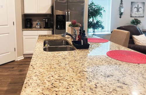 Lake Charles House | Spacious Home Base with Private Office—Perfect for Remote Work