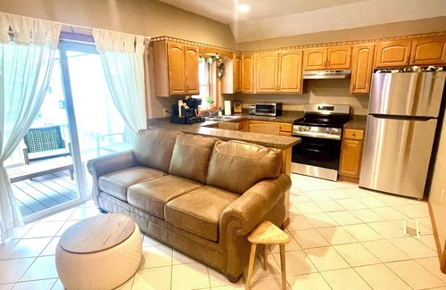Erie County Apartment | Spacious King Bed Suite at Antique Store
