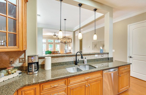 Saxony Forest House | Spacious Lake Keowee Home: Boat Slip & Pool Access