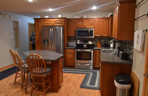 Burtrum House | Spacious Lakehome on Long Lake in Burtrum, MN: 3 Bedroom/Bath, 2 Kitchens