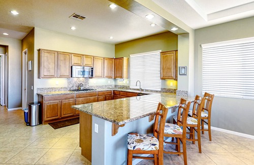 Terra Lago House | Spacious, posh Terra Lago home with fireplace & private pool oasis -dog-friendly