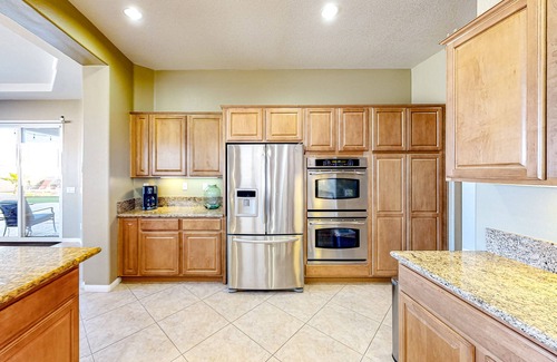 Terra Lago House | Spacious, posh Terra Lago home with fireplace & private pool oasis -dog-friendly