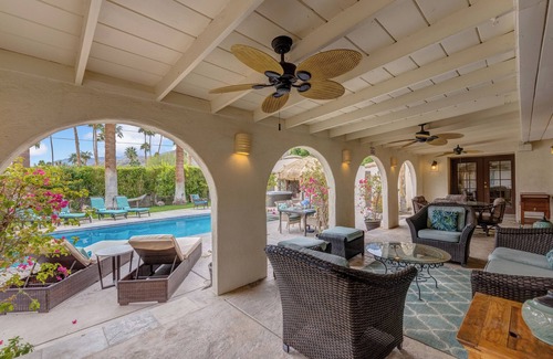 Little Tuscany Villa | Spanish Villa Oasis: Mtn Views, Firepit, Misters, Early Check-in & Late Checkout