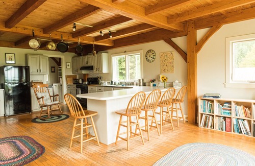 Orange House | Spectacular home on 60 acres, swimming pond & trails, pet friendly + EV charger