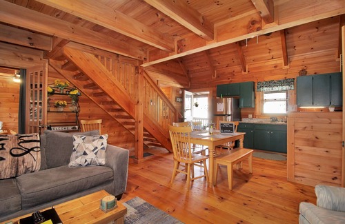 Pine Mountain Valley Cabin | Stay at The Bear and visit Callaway's Pumpkins and Fantasy in Lights!